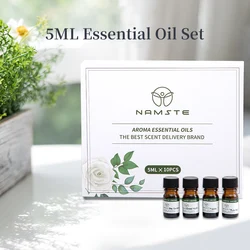 Lot de 10 bouteilles d'huiles essentielles de 5ML, échantillons de parfum désodorisant, choix multiple, adaptées au diffuseur d'aromathérapie, pour la maison, le bureau, l'hôtel