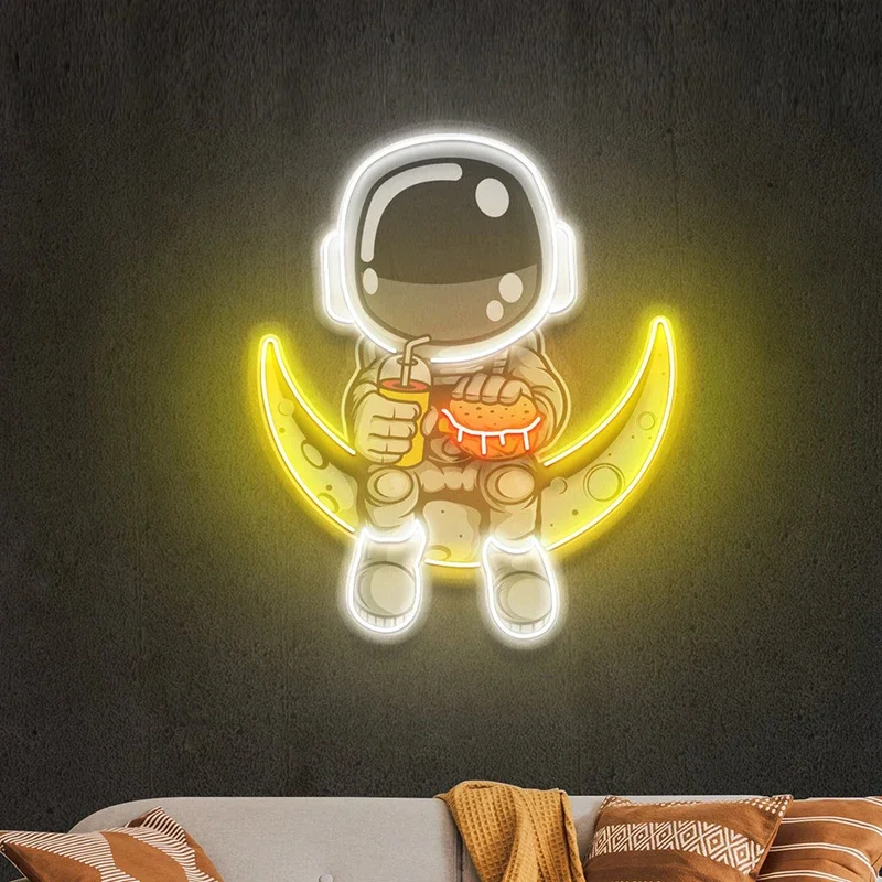 10 Styles Astronaut Neon Sign Customized Handmade Neon Signs Bedroom Home Wall Decor Neon Restaurant Bar Decoration Led Lights