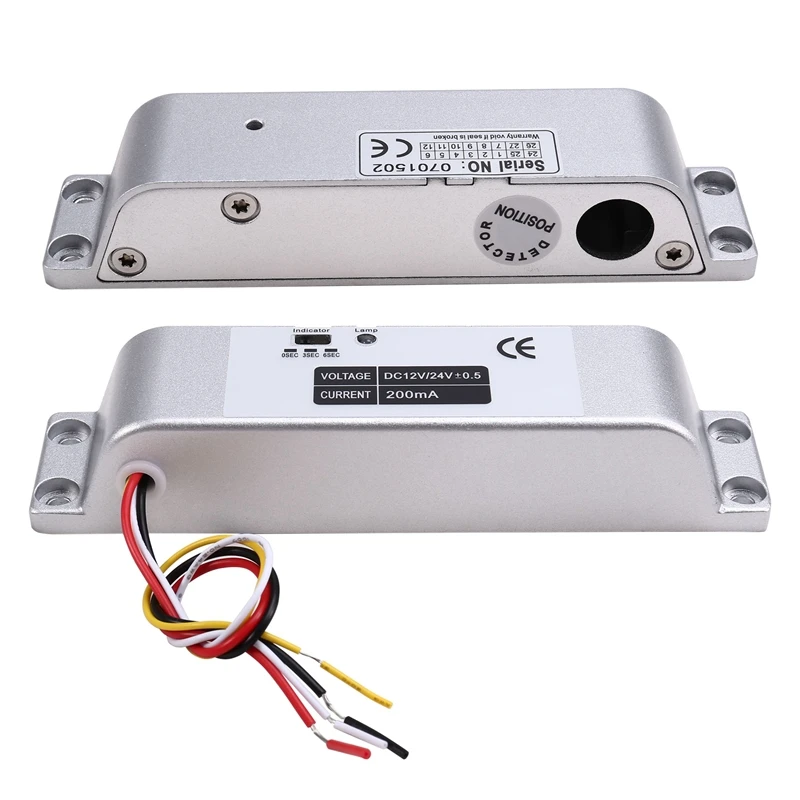 

A31R-Electric Drop Bolt Lock 4 Wires DC12V Electronic Mortise Locks Wooden Door Lock Lron Door Lock