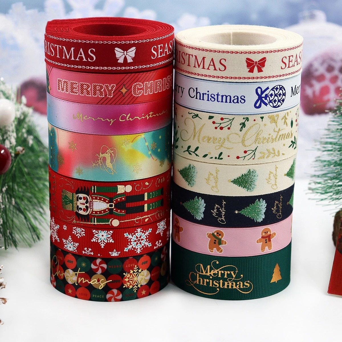 Christmas Ribbon Printed Handm - огляд і ціна Velvet Ribbon Roll