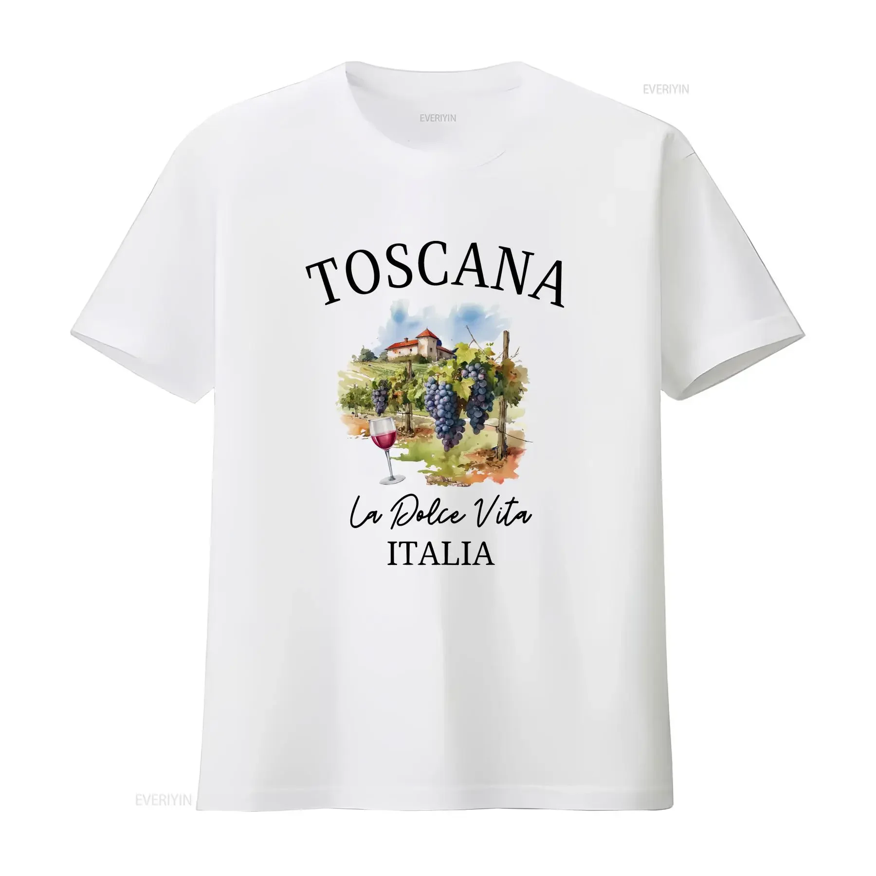 Toscana t camisa toscana italiano videira lembrança viagem firenze siena florence férias vintage lavado roupas de grife elegante