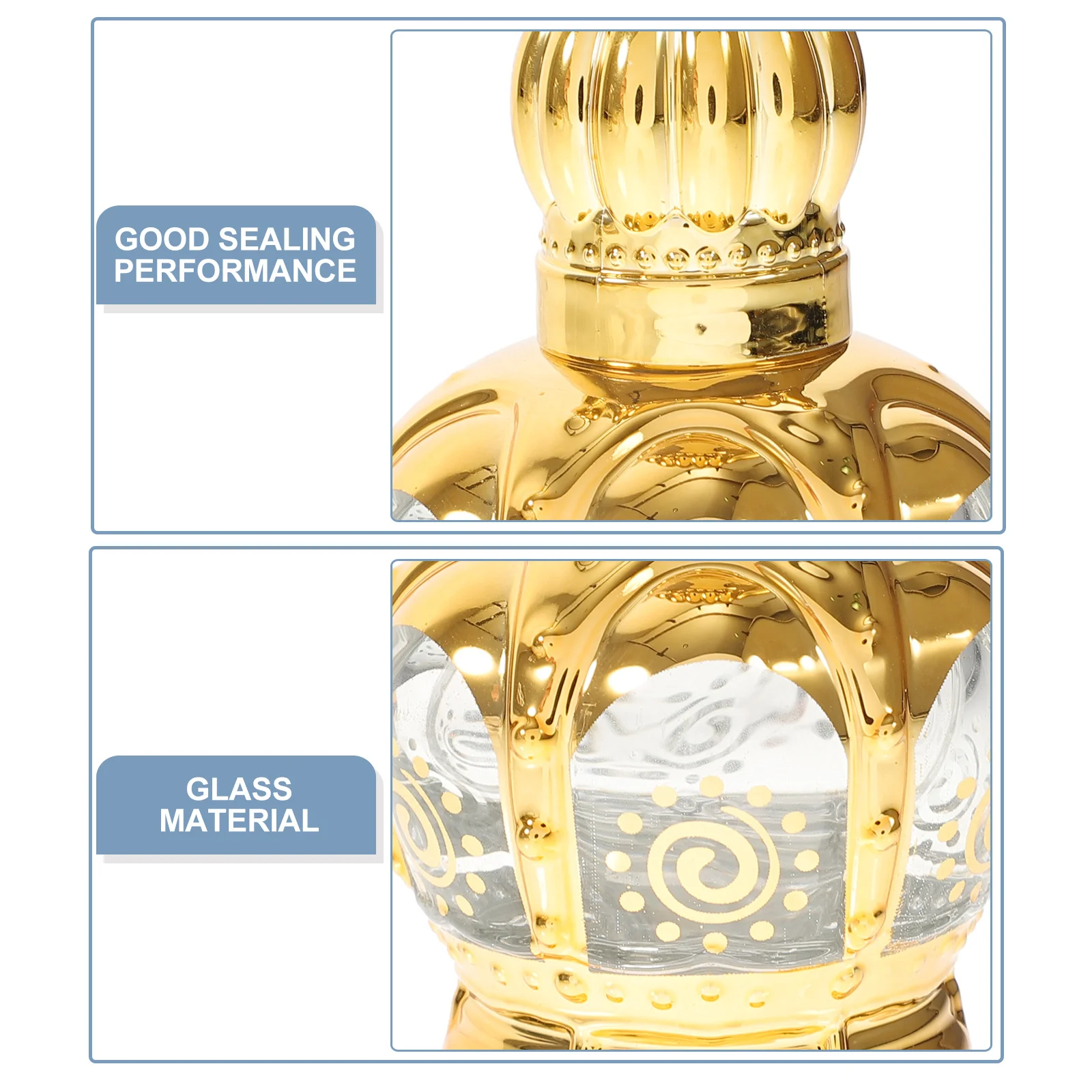 

2Pcs Empty Roller Bottle Reusable Essential Oil Bottles Glass Roll on Containers for Perfume Massage Oil Travel Use