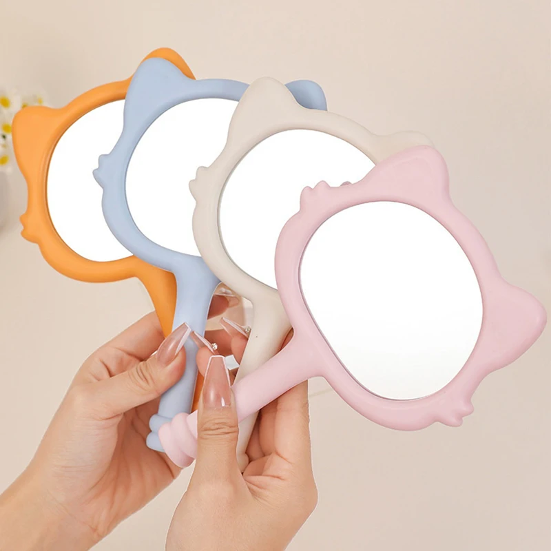 Miroir Rond avec Poignée en Plastique pour Extension de Cils, Outils de miles