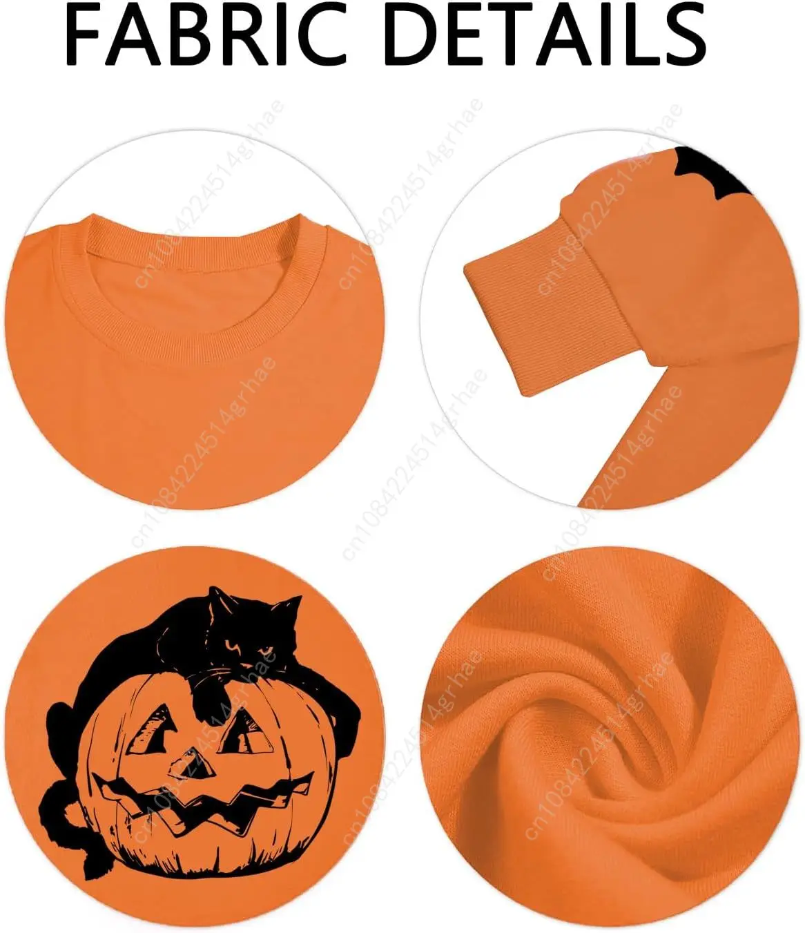 Black Cat on Pumpkin Oversized Sweatshirt Halloween Sweatshirts for Women Fall Pumpkin Face Long Sleeve Pullover Tops