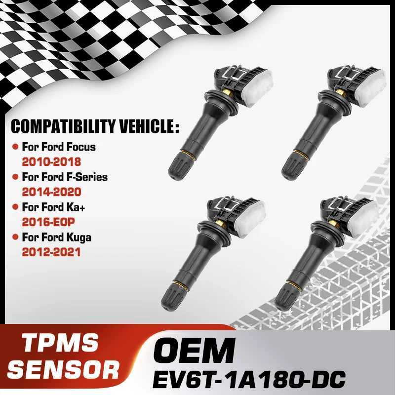 

For Ford Focus 2010-2018 Ford F-Series 2014-2020 Ford Ka+ 2016-EOP Ford Kuga 2012-2021 TPMS Tire Pressure Sensor EV6T-1A180-DC