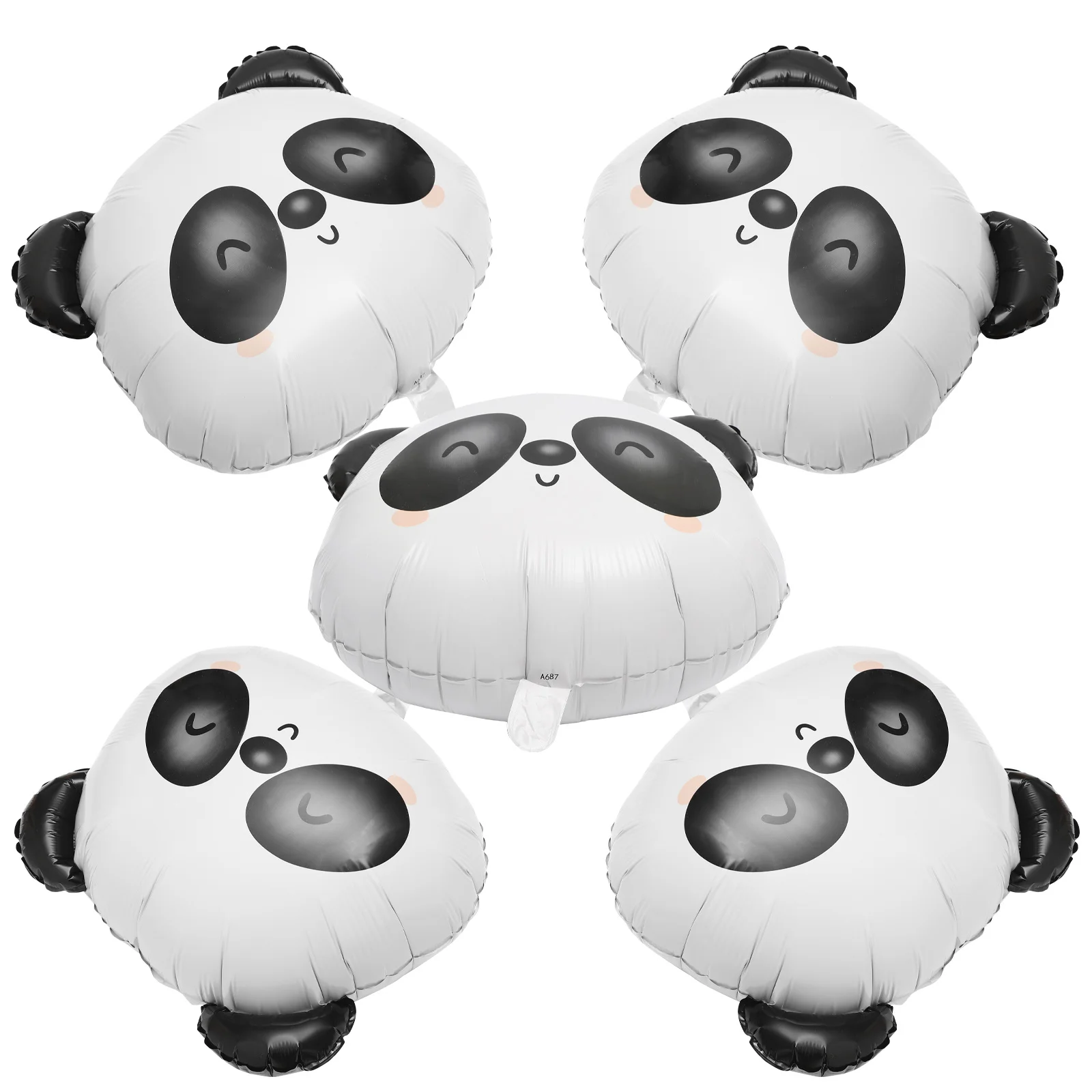 

5Pcs Aluminum Foil Panda Balloons Cartoon Animal Party Decoration Supplies Panda Birthday Party Decorations Decorative Balloon