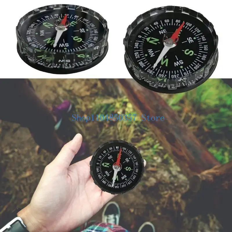 652F Pocket Waterproof Clear Cover Compasses Navigation Tools Camping Survival Hiking