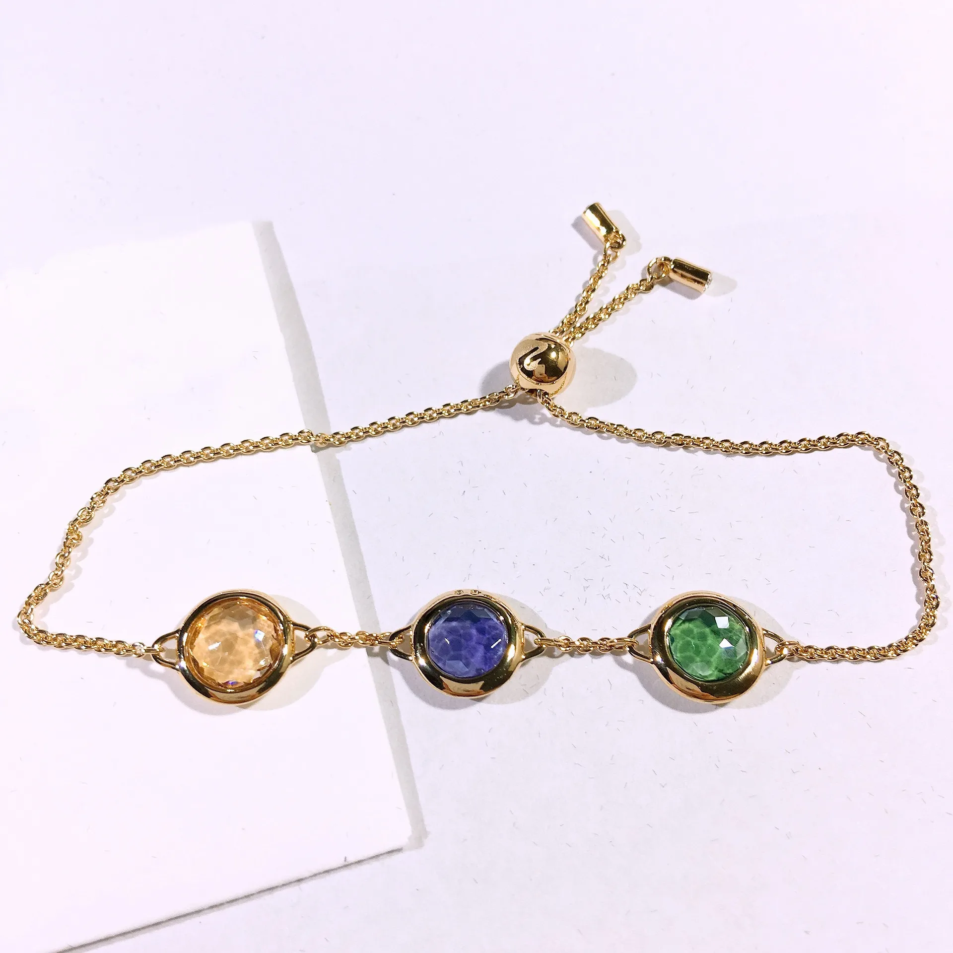 Buy One Get One Free S925 Sterling Silver Full Diamond Candy Three Diamond Bracelet for Women, Cute and Beautiful