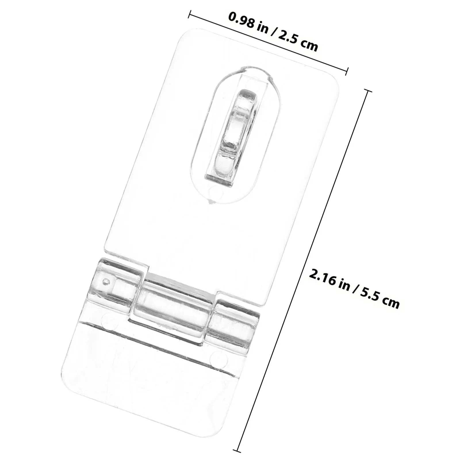 12Sets Acrylic Box Hasp Lock Transparent Clear Jewelry Buckle Plastic Latches Easy Installation No Drilling Perfect for Gift