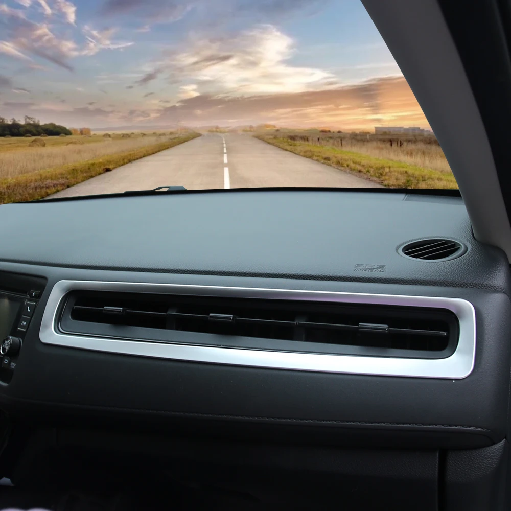 ABS CHROME INTERIOR DASH BOARD SIDE AIR VENT COVER TRIM BEZEL STYLING GARNISH MOLDING FOR HONDA HRV HR-V VEZEL 2014 - 2019 LHD