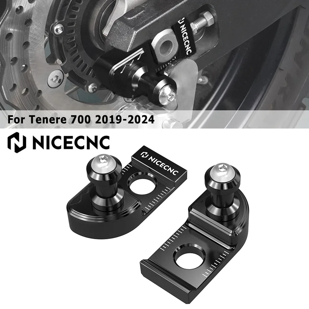 

For Yamaha Tenere 700 2019-2024 Swingarm Spools Slider Chain Adjuster Blocks For Yamaha XSR900 2016-2021 Tracer 900 GT 2019-2020