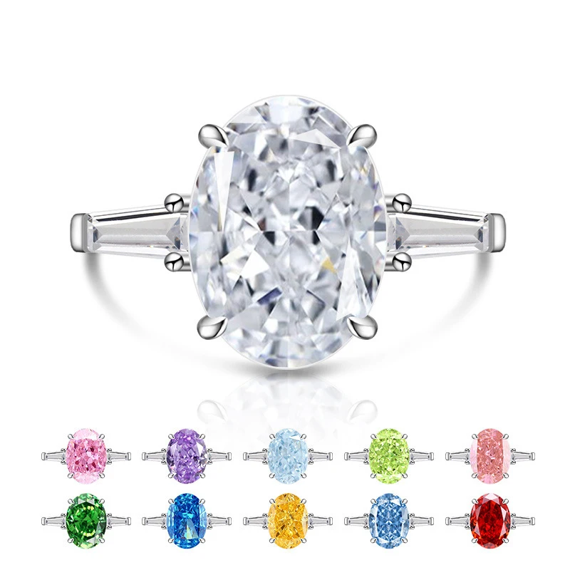

Fashion jewelry - Ice flower cut oversized pigeon egg ring for women, set with dazzling high-carat diamonds. A trendy accessory