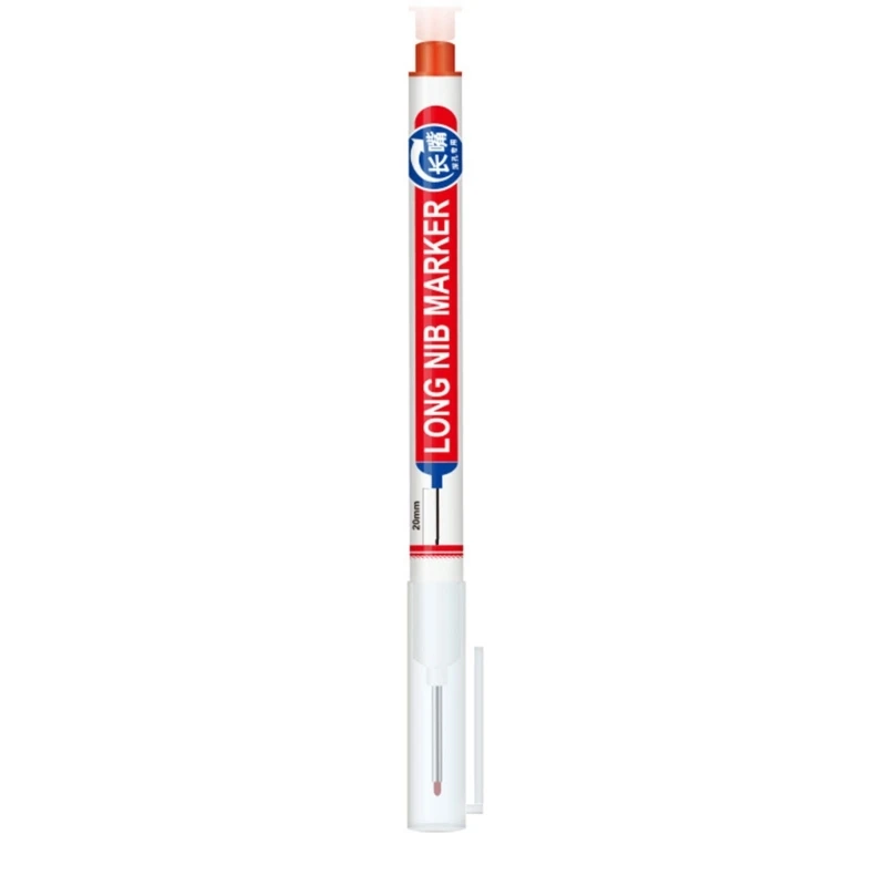 ปากกามาร์กเกอร์หมึกช่างไม้สีสันสดใสปากกาจมูกยาวสำหรับทำเครื่องหมายกระเบื้องห้องน้ำ