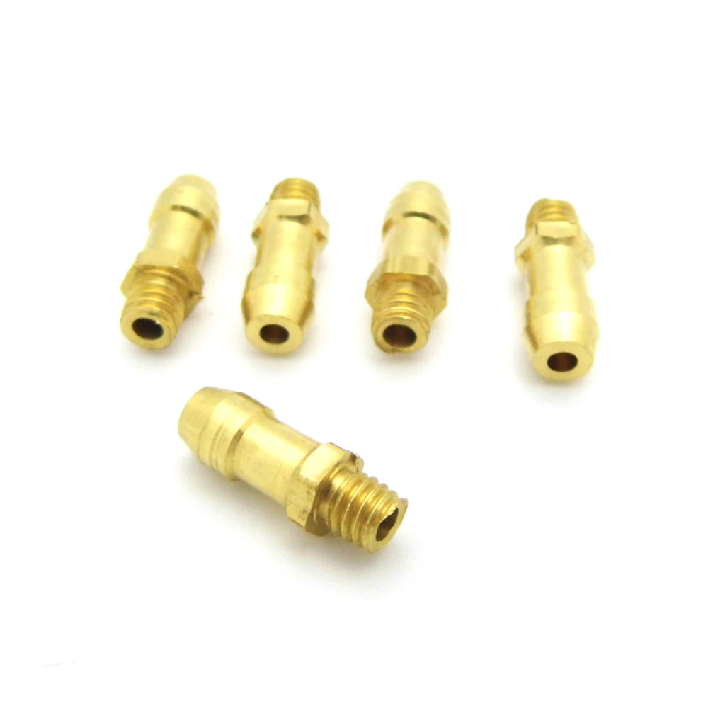 Boquilla de cobre para grifo de pezón, boquillas de combustible de agua para barco a control remoto, marino, MONO, gato, 10 Uds.