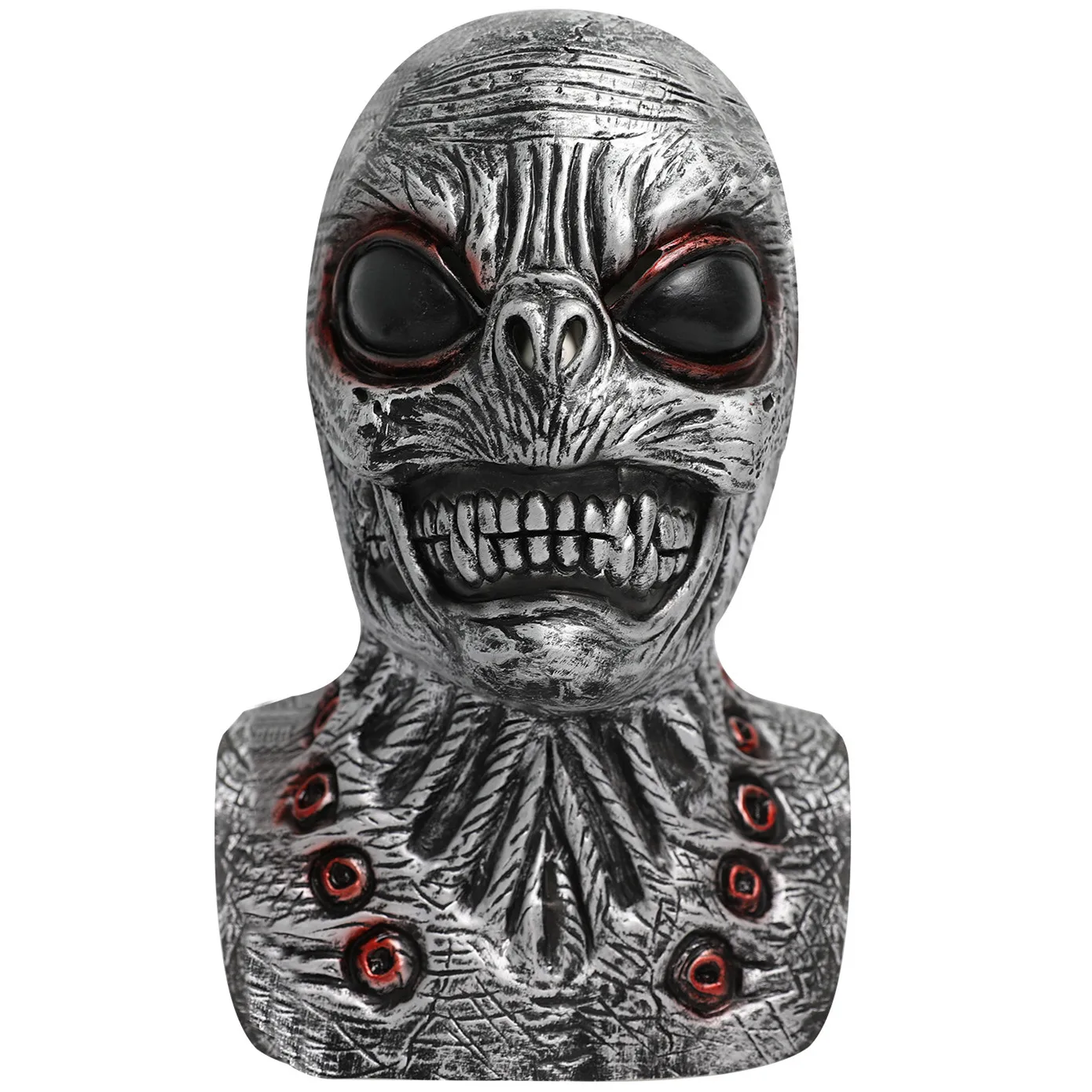 

Halloween Alien Mask for ET Alien Cosplay Halloween Party Scary Full Face Mask Cosplay Costume Props for Adults