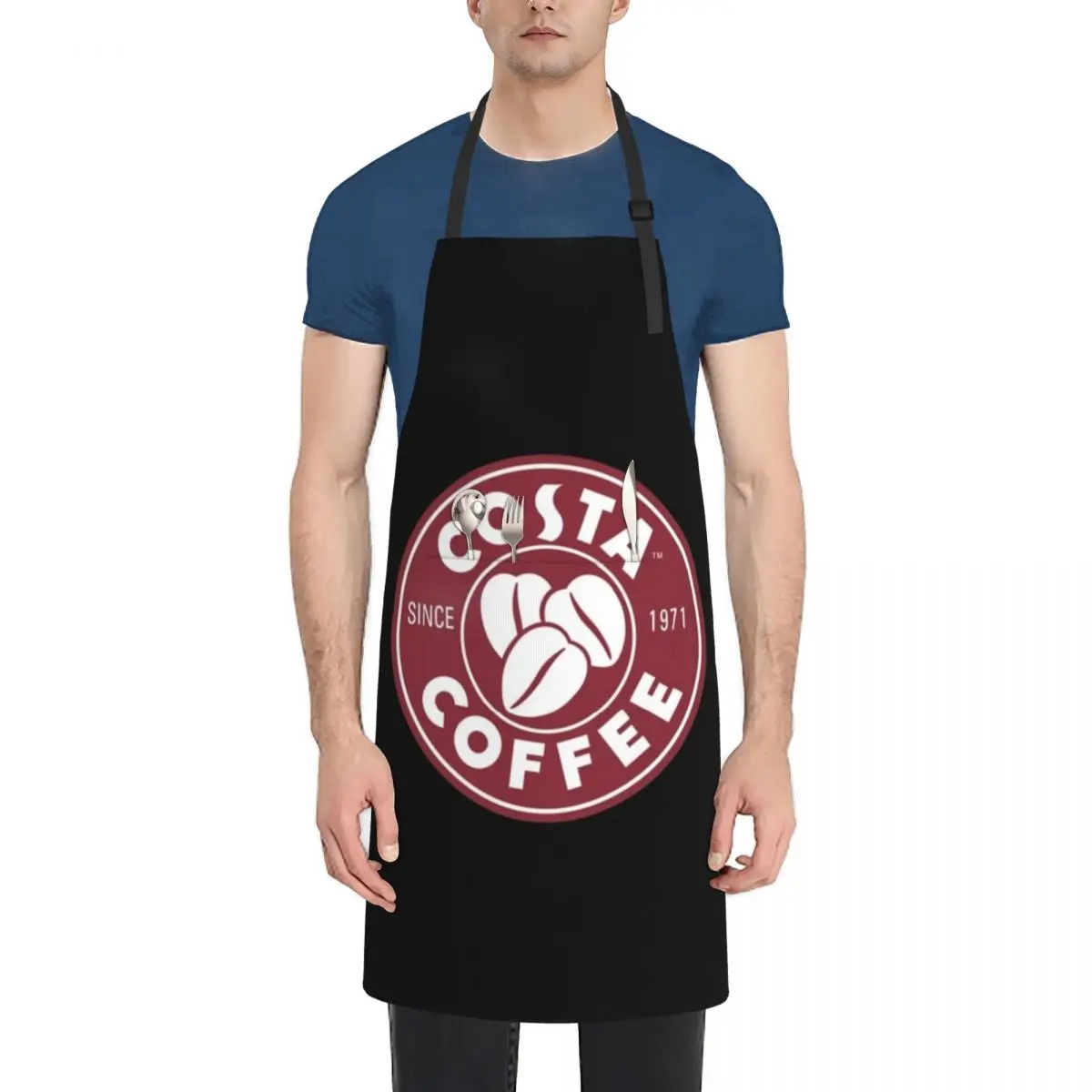 

All about Costa coffee Apron Chef Uniform Women Salon manicurist kitchen utensil Apron