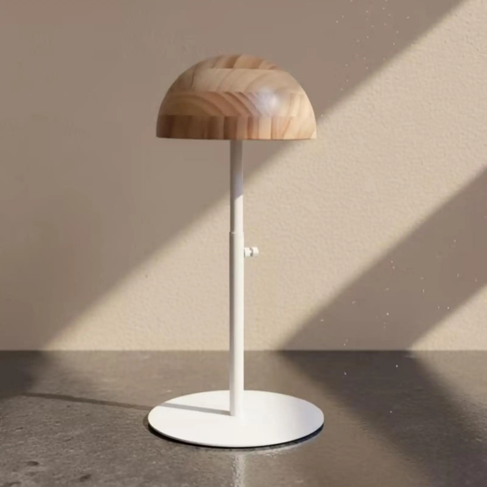 Wooden Hat Form Display Stand Wood Grain Metal Base Hat Holder Rack for Baseball Cap Fedora Wig Retail Shop Home Closet Decor
