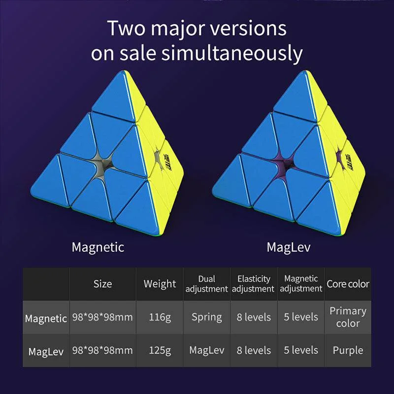 MOYU Weilong Pyraminx Maglev Cubo Magico Magnetico di Velocità Puzzle Professionale Giocattoli Weilong Maglev Piramide Regali per Bambini