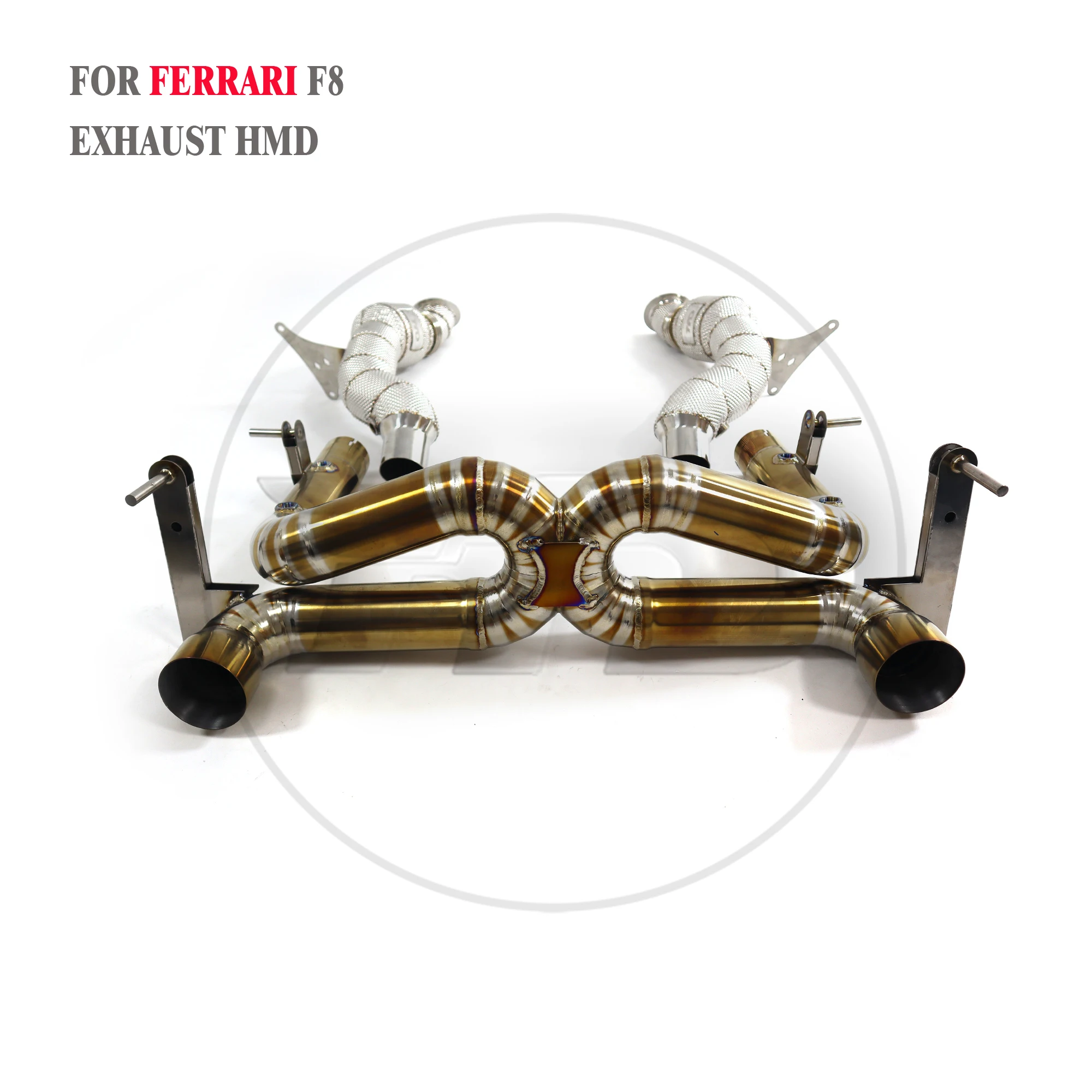 

HMD Titanium Exhaust System Performance Catback for Ferrari F8 Spider Tritubo V8 3.9T Muffler Without Valve X Pipe