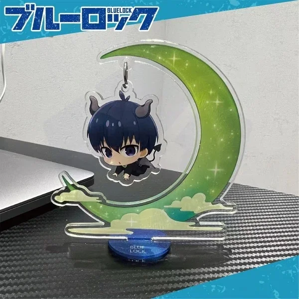 Anime BLUE LOCK Isagi Yoichi Chigiri Hyoma Nagi Seishiro Cosplay Acrylic Keychain Standing Sign Little Devil Cute   Ambitus