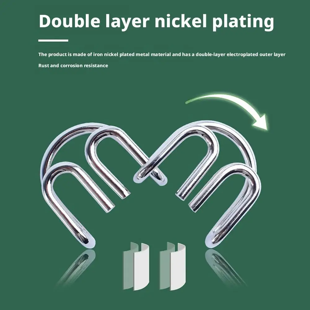 Zestaw 8 łamigłówek - Chińskie łamigłówki z elementami do połączenia i pierścieniami dla dzieci i dorosłych, edukacyjna gra logiczna IQ dla rodziny