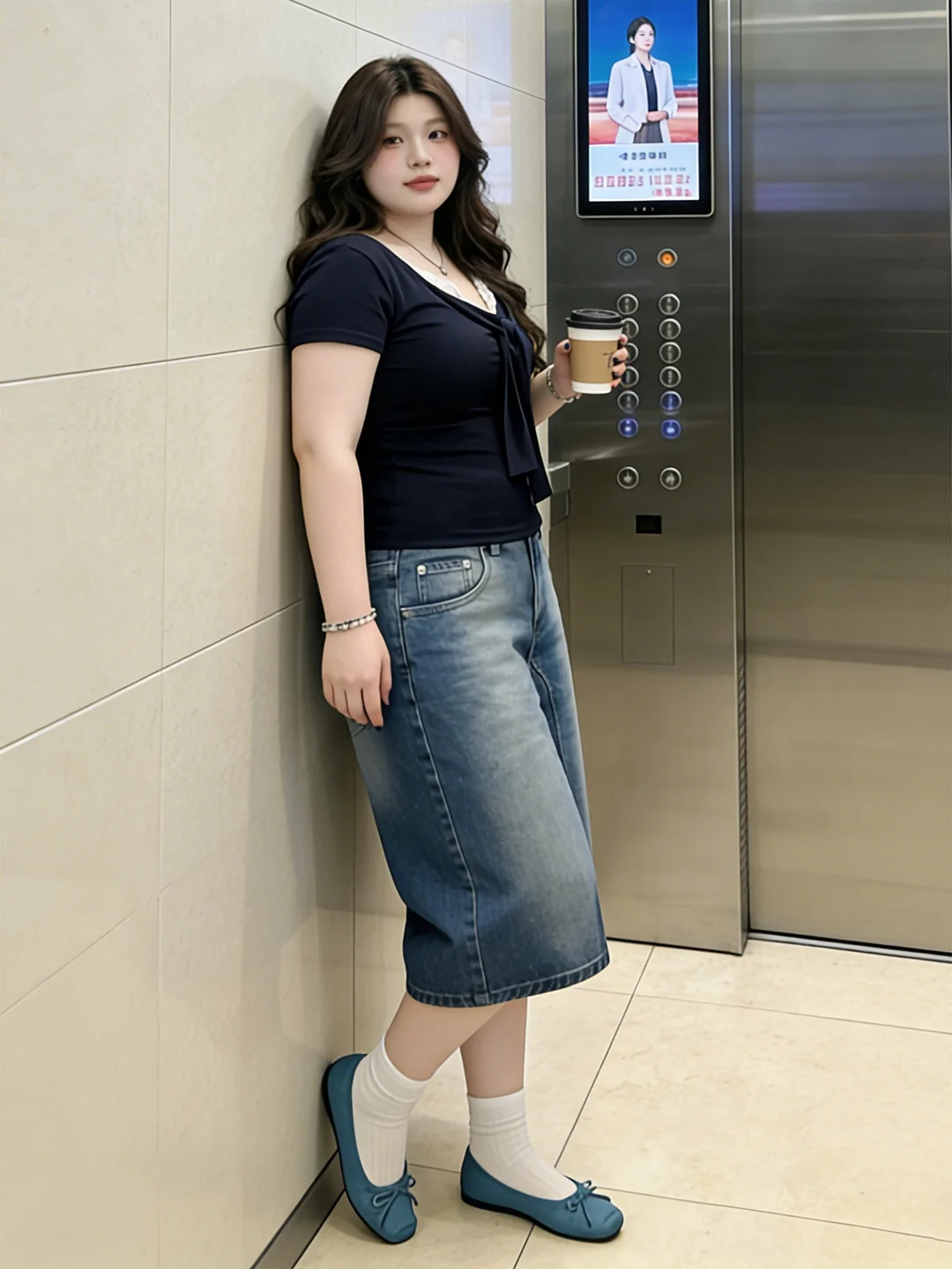 

High Waist Wide Leg ort Jeans Women's plus Size Summer Pants Dr Come True Trousers Casual Sle Five-Quarter Length