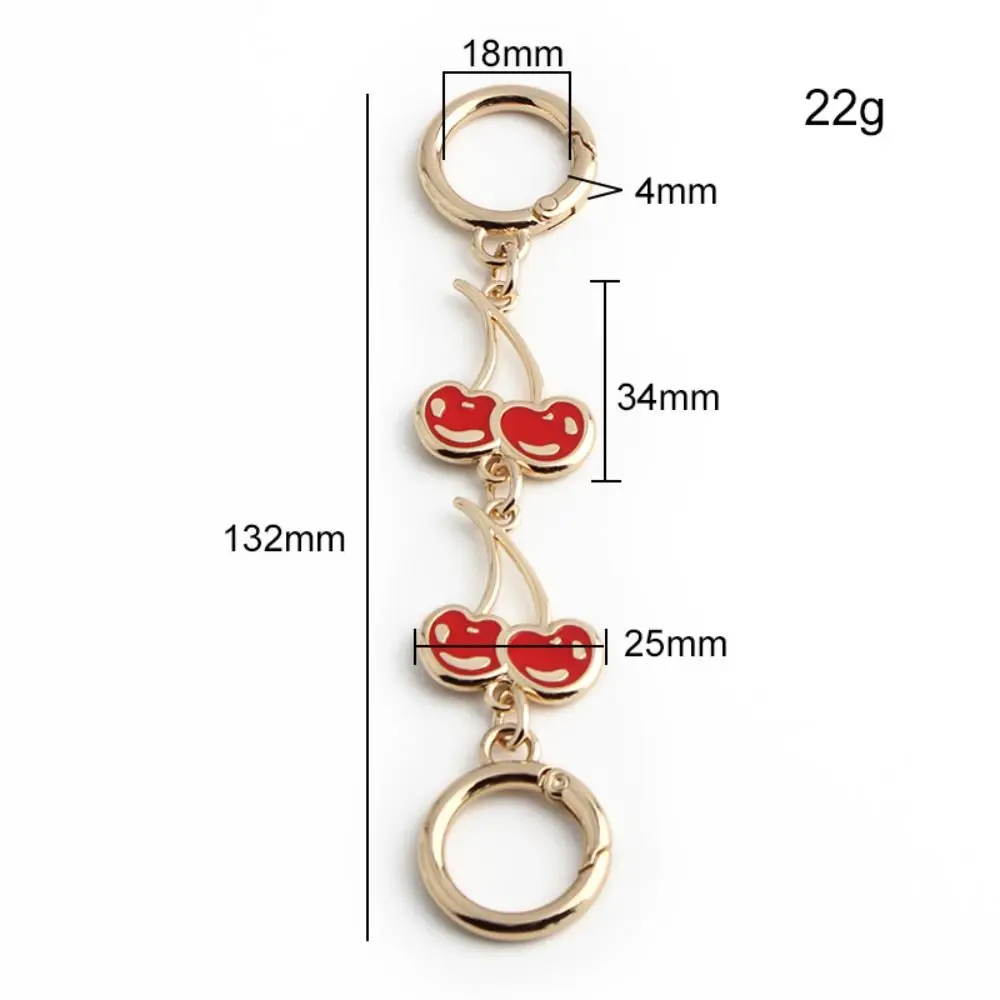 Bag Chain Strap Extender Cherry Shaped Hanging Replacement Chain For Purse Clutch Handbag Bag Extension Chain Bag Accessories