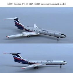 1/400 PM202215 Russian TU-134 RA-65717 passenger aircraft model  Alloy collection model