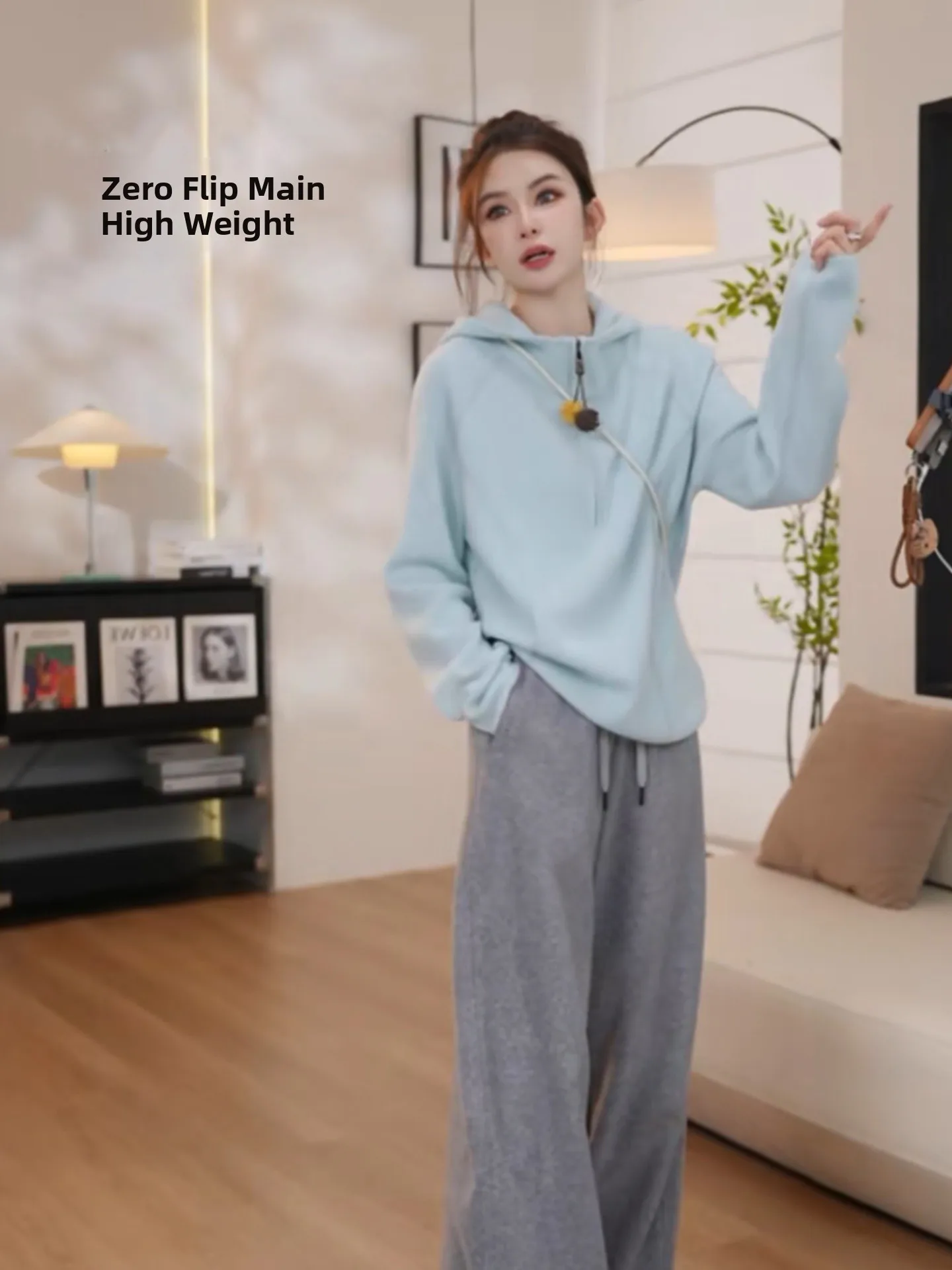 Laid-ba Hooded Knitwear Thi Long Sve  Color Winter Casual Anti-aging Loose Sweater Korean Sle Commute Faion