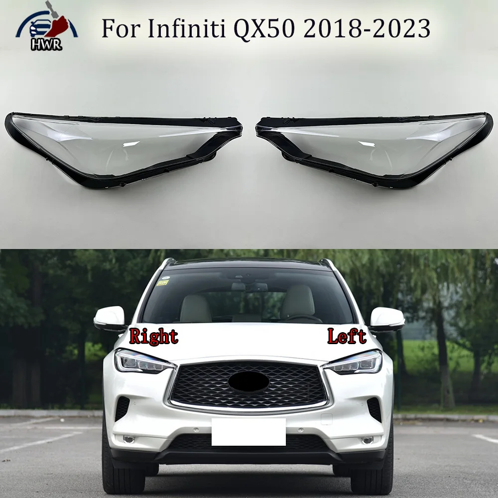 

Headlight Transparent Cover Lampshade Head Lamp Headlamp Shell Lens Plexiglass For Infiniti QX50 2018 2019 2020 2021 2022 2023