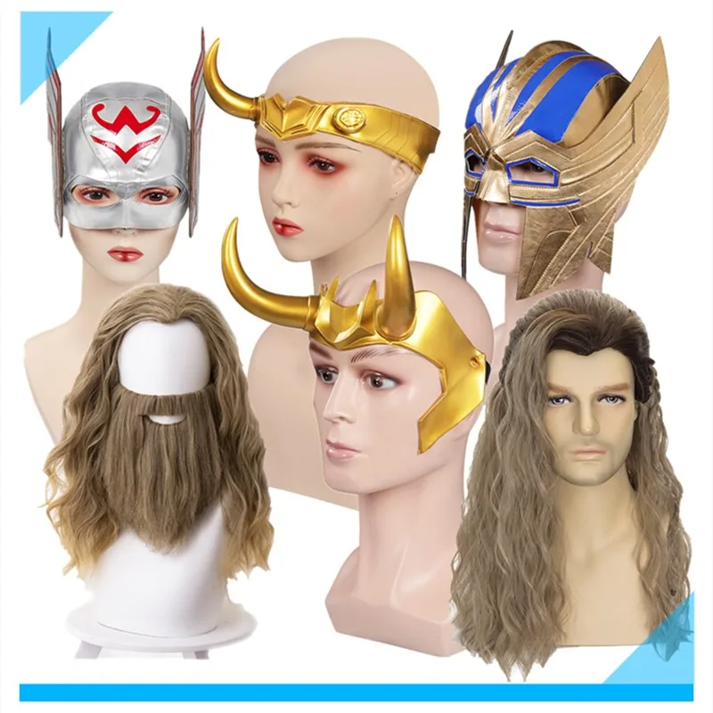 TV Sylvie Fantasia Headband Mask Jane Cosplay Foster Helmet Masquerade Men Women Wig Halloween Party Costume Accessories Props