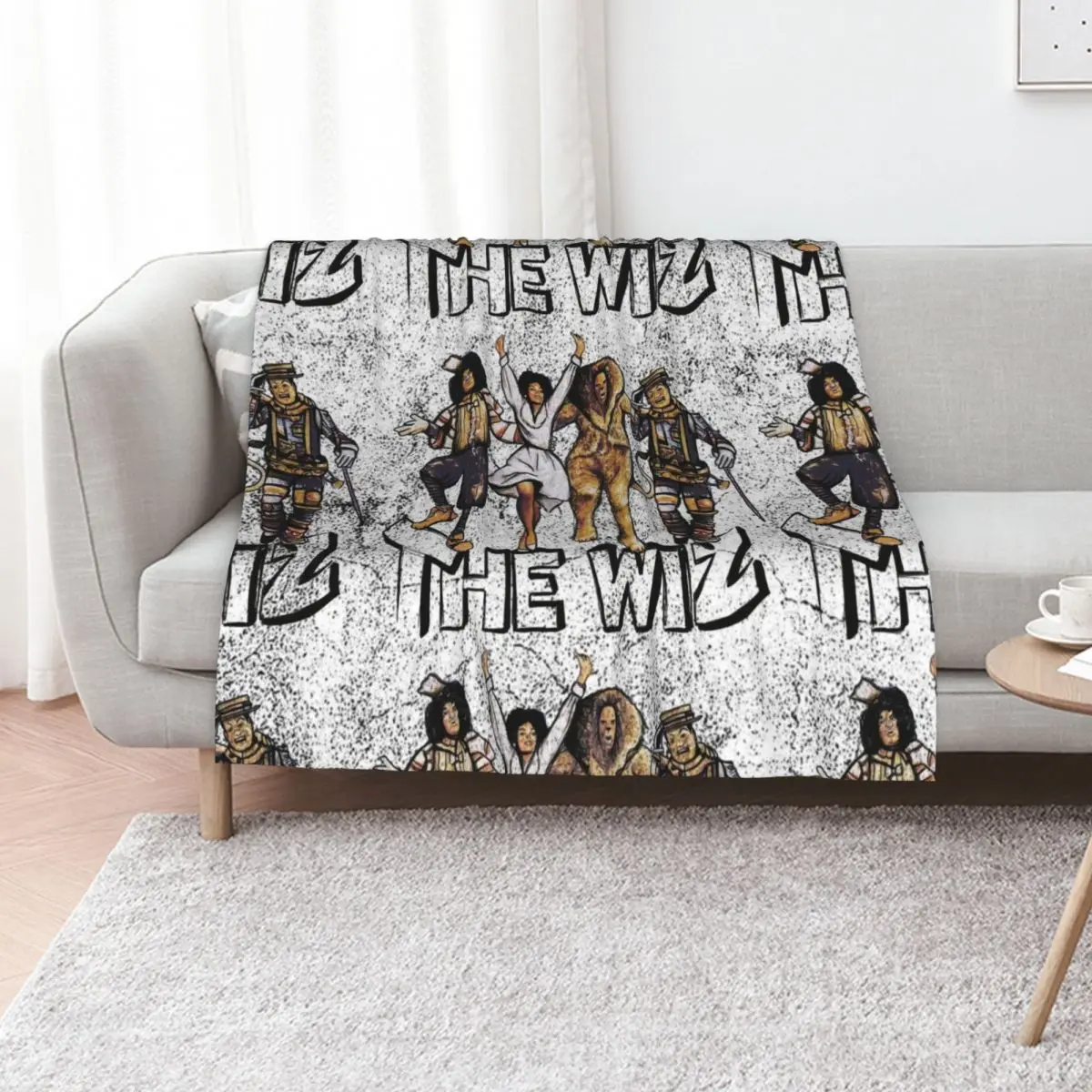 Grungy Wiz Throw Blanket Picnic valentine gift ideas Sofa Throw decorative Bed Fashionable Loose Blankets