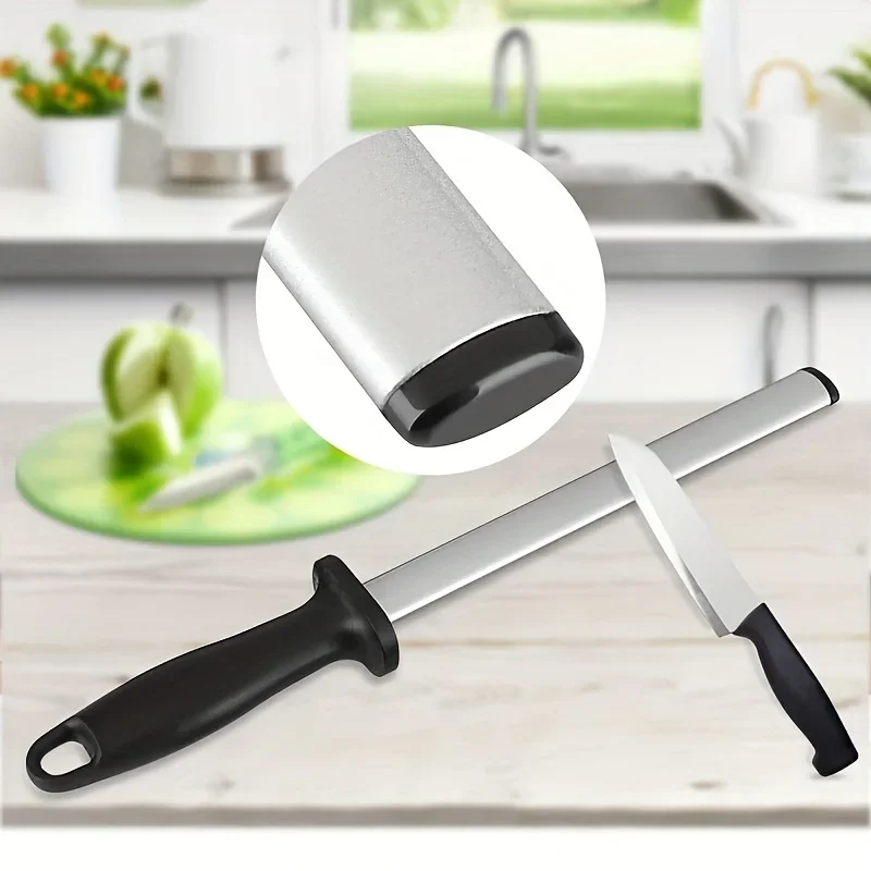 Professional kitchen knife sharpening rods, culinary blade sharpening rods or sticks