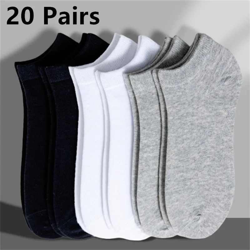 5/10/20/50/100 Pairs Unisex Casual Boat Socks Thin Breathable Comfy Anti Odor Sweat-absorbing Low Cut Ankle Socks For Men Women