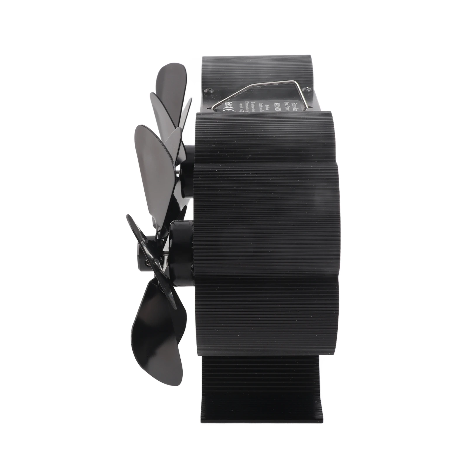 6 شفرات الموقد مروحة الموقد مروحة تشغيل هادئ 180-220CFM 1400 دورة في الدقيقة سبائك الألومنيوم 6 شفرة تعمل بالطاقة الحرارية موقد الخشب مروحة