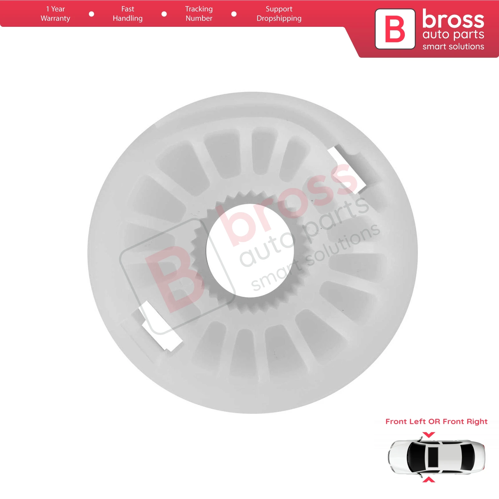 

Bross Auto Parts BWR259 Electrical Power Window Regulator Wheel Front Left or Right Door for VW Touran Audi A4 Ship from Turkey