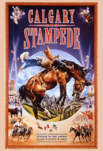 Calgary Stampede Rodeo Poster sizes up to 24 x 36 prints Cowboys also Tin Signs-Aluminum