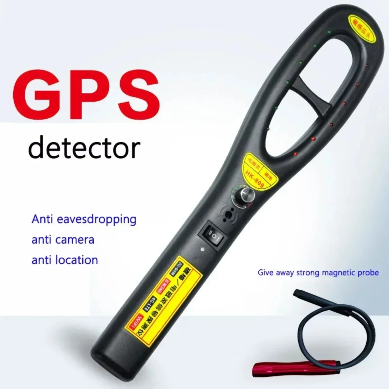 HK809 Professional EMF Detector with GPS Locator, Wireless Signal Blocker & Digital Magnetic Sensor
