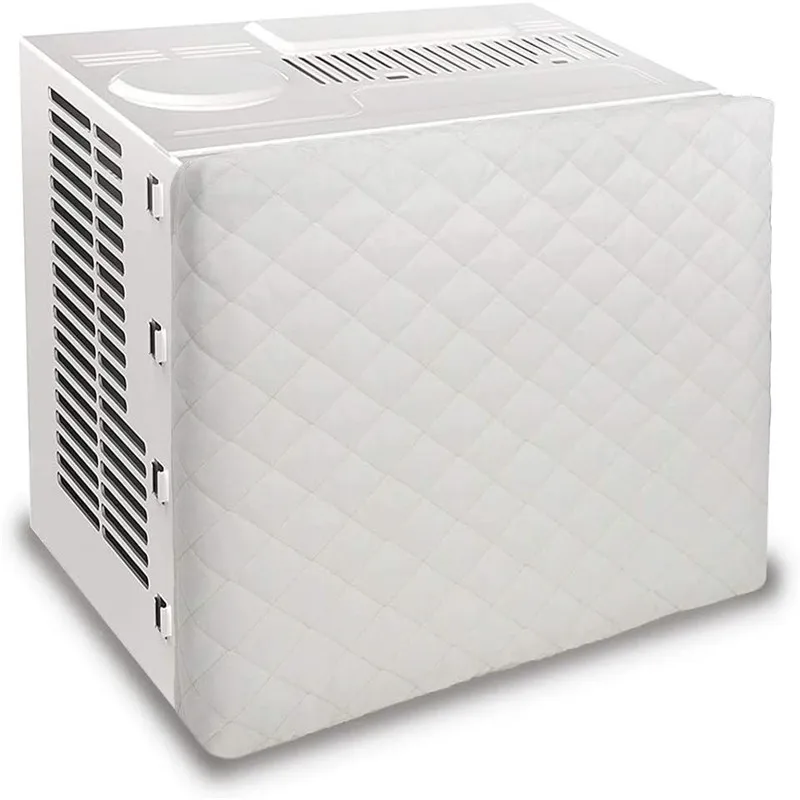 

Winter Indoor Air Conditioner Cover Quilted Cloth Insulation Window Air Cooler AC Unit Protection Cover With Elastic Straps