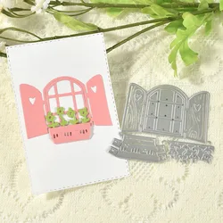 3D House Window And Boat Oar Metal Die Cut Template for Paper Card Making DIY Scrapbook Photo Album Holiday Decorations