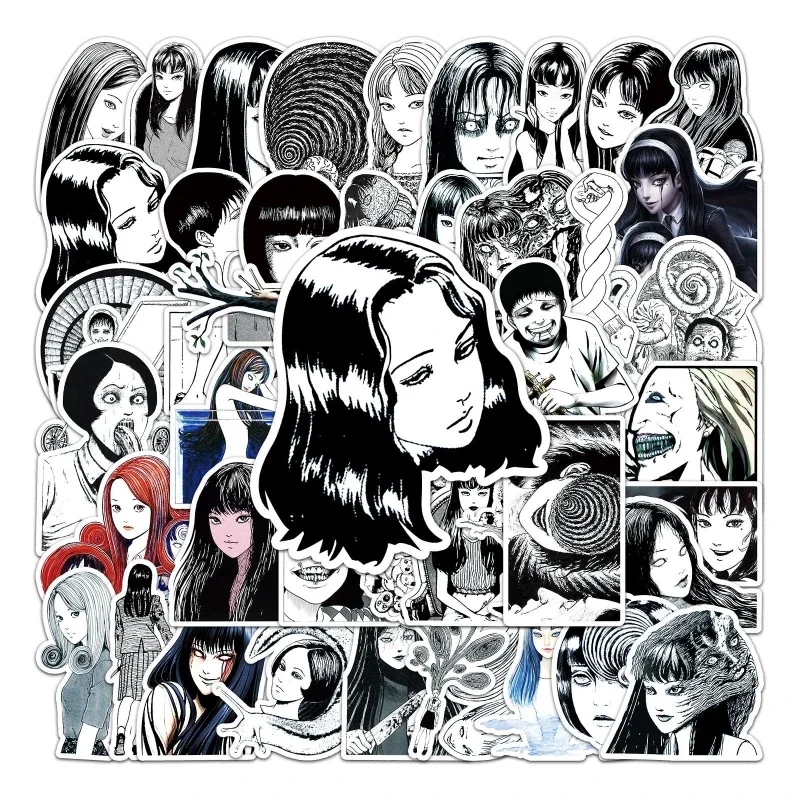 50/30/10PCS Tomie Popular Anime Peripheral Stickers Luggage Refrigerator Fixed Gear Bicycle Graffiti Stickers School Supplies