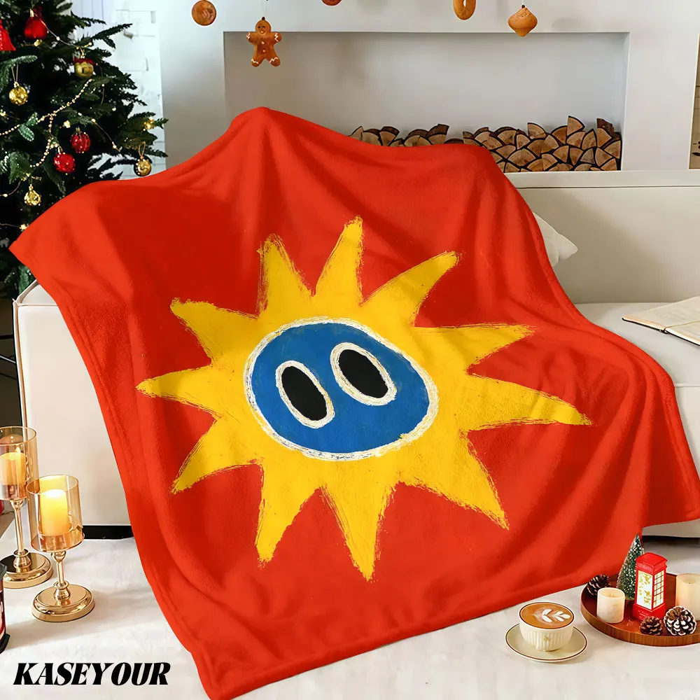 Red Sun Doodle Winter Summer Flannel Blanket Throw Fleece Soft Fuzzy Plush Cozy Fleece Blankets for Sofa Ideal Gifts