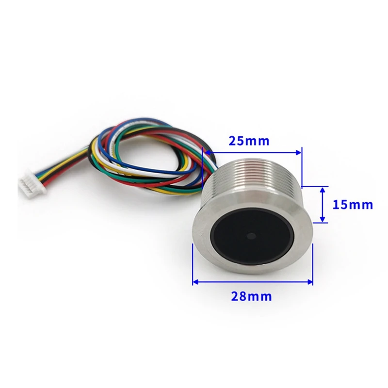 Anneau lumineux de contrôle LED en métal, interface UART, 1D, JO, code à barres, code QR, lecteur de codes-barres, Tech, GM861