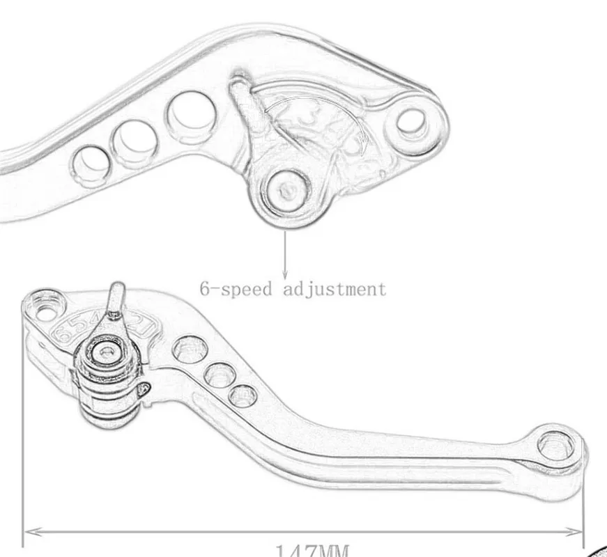 For FZ6 FZ 6 FAZER 2004-2010 XJ6 FZ6R 2009-2015 FZ8 2011-2015 Motorcycle Adjustable Folding Extendable Brake Clutch Lever