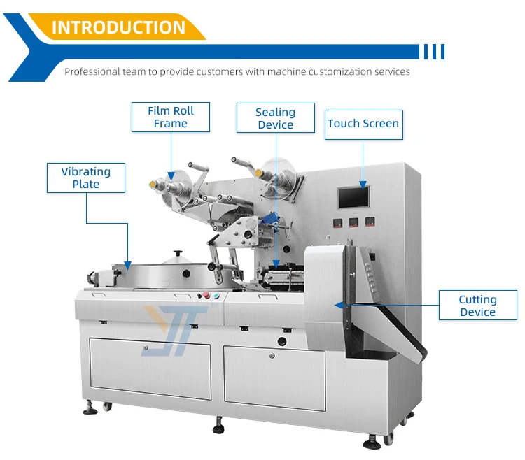 1200 كيس / دقيقة عالية السرعة صغيرة الحلوى غائر آلات تغليف الحلوى التلقائي آلات تعبئة وسادة الطعام #2