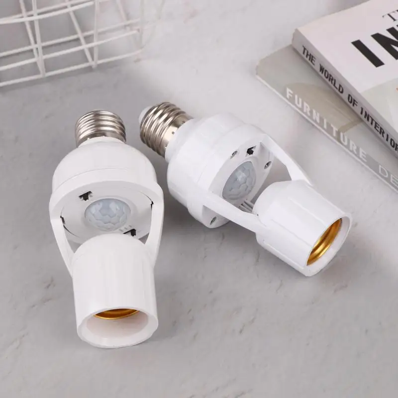 

AC 85-265V Dimming Delay Control E27 Socket Converter With PIR Motion Sensor LED Lamp Base Intelligent Switch Light Bulb Holder