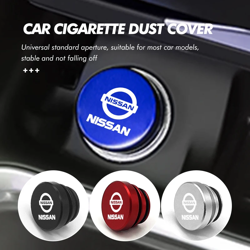 سيارة ولاعة السجائر الغبار التوصيل غطاء أزرار اكسسوارات لنيسان سنترا ألتيما فيرسا ماكسيما مورانو ملاحظة أرمادا بولسار