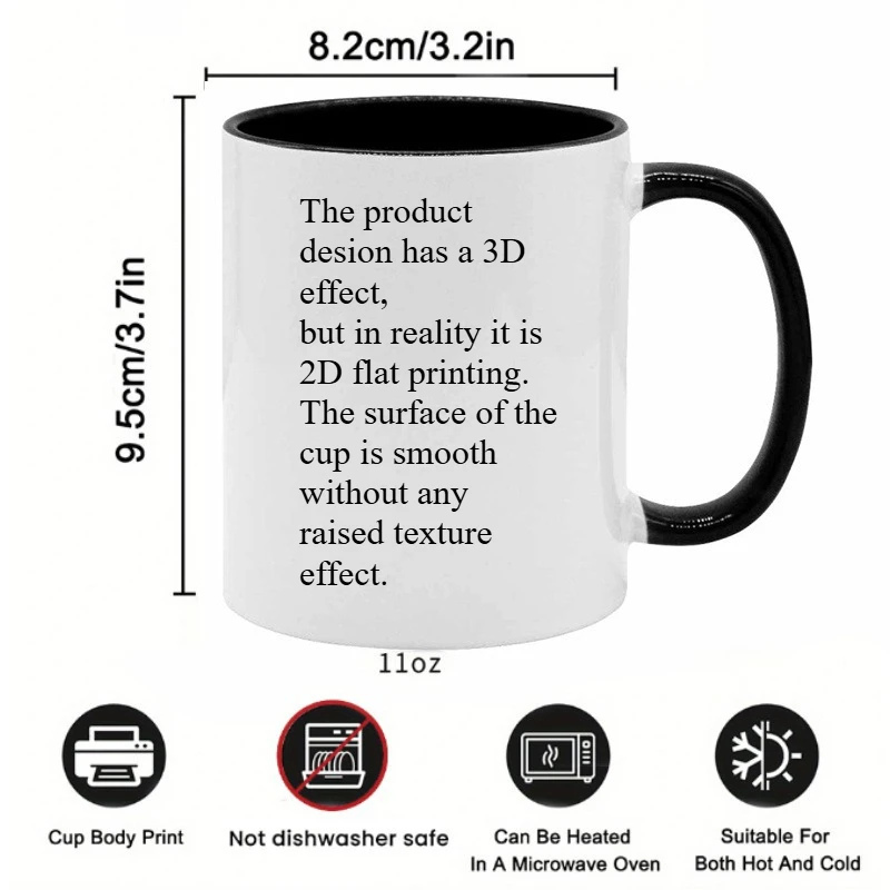 Custom 2D Print Nail Artist Mug Custom Name Ceramic Coffee Cup 11oz Personalized Name Text Rhinestone Effect Flower Print Microw
