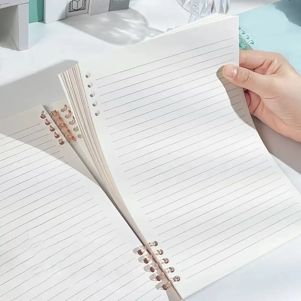 

60 Sheet A5 Loose-leaf Notebook Refillable Stationery Binder Ring Notebooks Detachable Binder Ring PP Cover Notebook