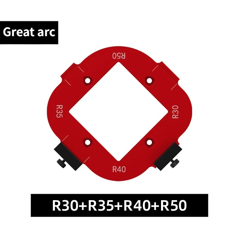 1pc Woodworking Rounded Corner Positioning Mold Model Wardrobe Corner Trimmer Mold Hand Tool R Arc Template